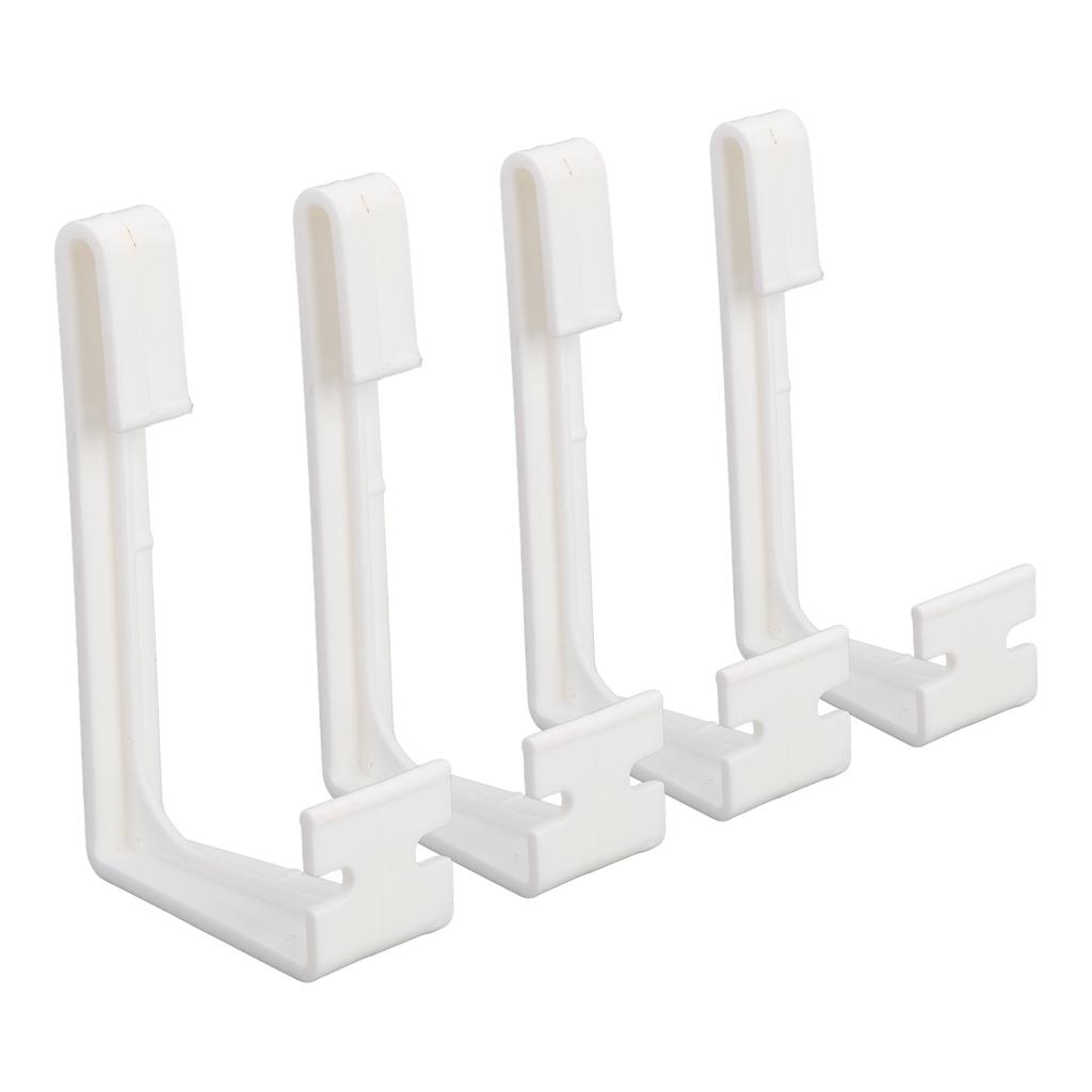 4PCS RV Curtains Holder With Screwdriver White ABS Side Curtain Hold Down Curtain Track Clips for RV Window Curtain
