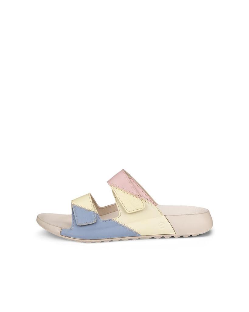 ECCO Cosmo Women's Multicolor Sherbet Slide Sandals, Size 23.5 cm, 3E