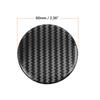 Uxcell Wheel Center Cap Stickers, Clear Resin Carbon Fiber, Pack of 4, 60mm