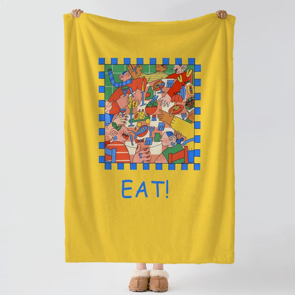 Artist M-Malen Pazos-s Throw Thick Comfort Flannel Quilt, Multi-scene Use Indoor Outdoor Daily Nap
