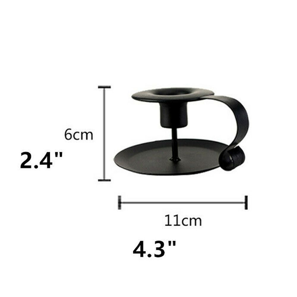 Black Decor Wedding Candelabra Stick Svícen Jídelní kovový svícen