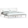 Solid Wood Bed Frame White 180x200 cm