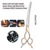 7inch Curved Chunkers Shears - Premium Stainless Steel, Lightweight, Ergonomic Design, Specialized Pet Grooming Scissors for Eas