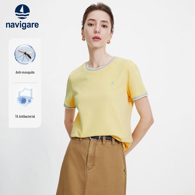 Navigare Women s Antibacterial Mosquito Repellent Round Neck Short Sleeve T-Shirt M