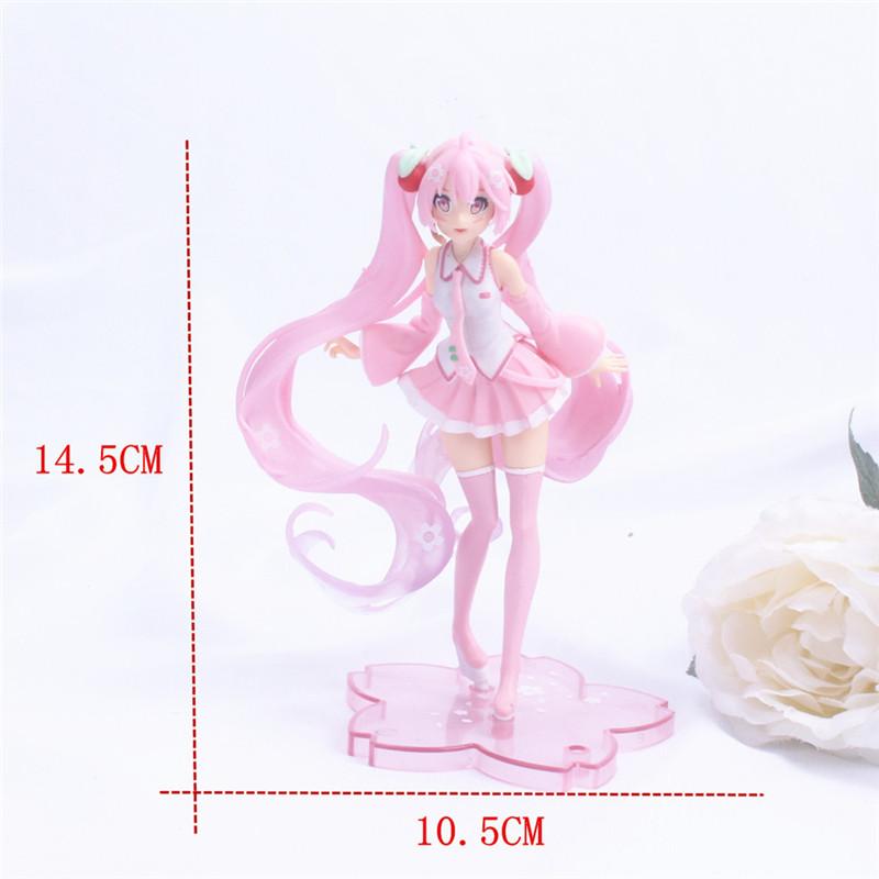 7cm 7style Hatsune Miku virtual singer Anime action figure 3D PVC model Character Cosplay Accessories Cute Lovely Kids