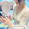 Folding Fan Portable Mini Reflector Fan Small Fan for Girls to Carry with Them New Style Folding Round Fan Children's Summer Fan