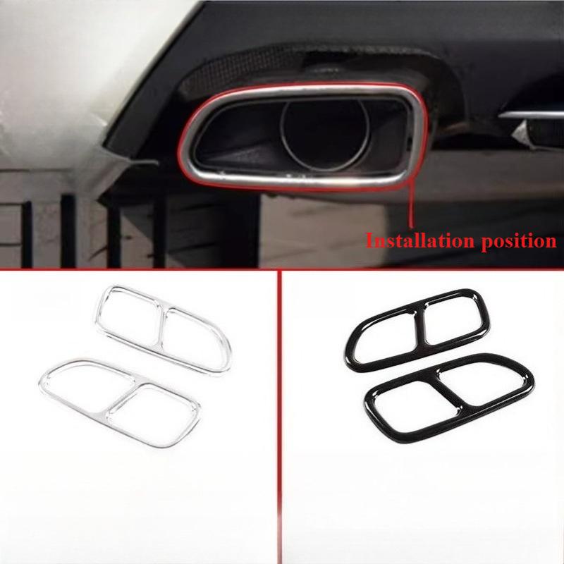 For Mercedes-Benz R172 SLK 09-2015 C117 CLA 13-2015 modified tail throat exhaust decorative cover