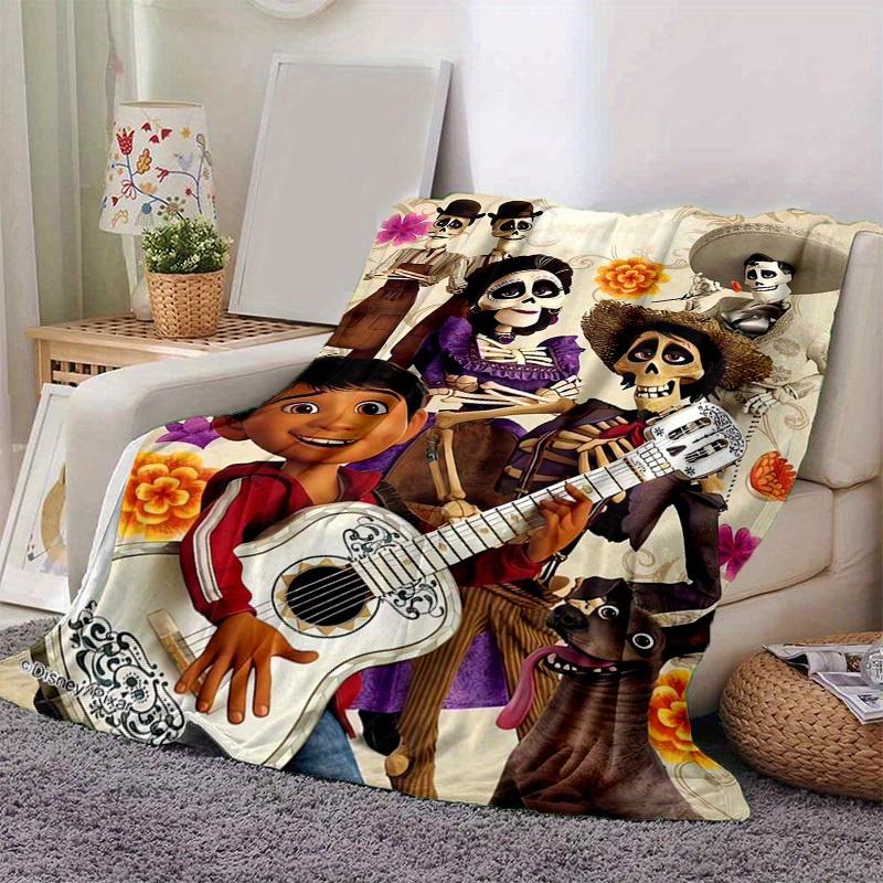 

1pc,Dia de los Muertos Day of the Dead Skeleton Family Portrait Blanket Home Decor, Couch Throw, Outdoor, Gift, Bedroom, Living Room 80cmx120cm