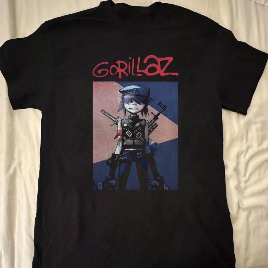 Gorillaz Cyborg Noodle T Shirt Black Band Tee Timothee Chalamet Y2K 2012 XXXXL