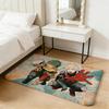 anime M-My Hero Academia Floor Mat Flannel Door Mat Non-Slip Absorbent Washable Indoor Home Rug