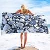 Colored Stone Series Seaside Vacation Beach Towel Swimming Bath Towel Sports Towel