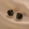 1 Pair Enamel Camellia Stud Earrings, Minimalist Flower Earrings for Women, Versatile for Wedding Prom Music Festival, Gift