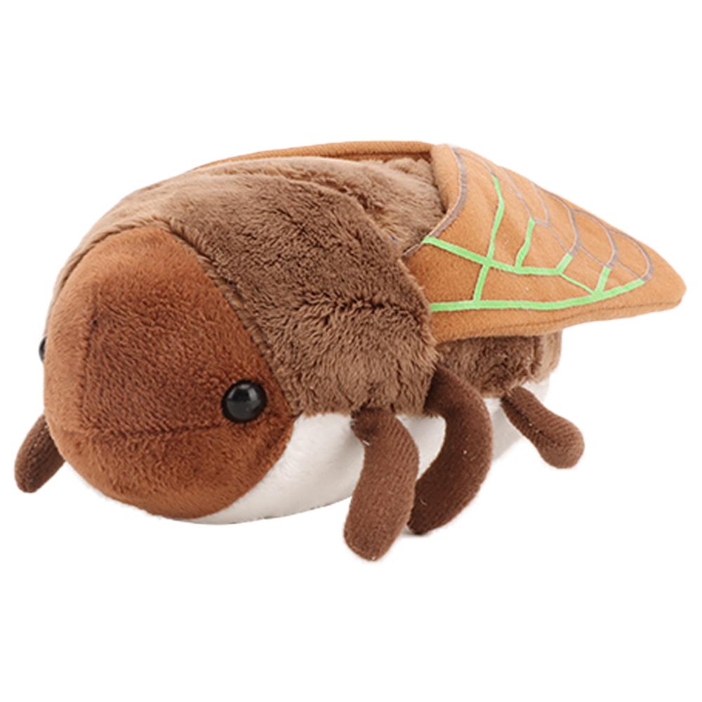 

10cm Funny Creative Cartoon Insect Simulation Golden Cicada Plush Toy Brown Insect Soft Plush Toy Birthday Gift for Boy or Girls 10cm коричневый