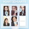 6Pcs/set H2H Hearts2Hearts LightStick LOMO Card Double-sided UV Printing Yuha Stella Yeon Juun Fans Fashion Supporting Postcards