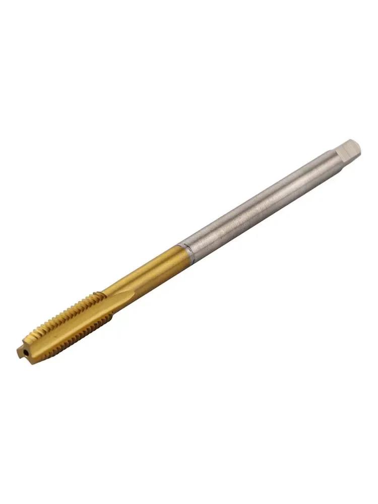Efficient M8 x 1 25 Metric Thread Tap 120mm Long TiCoated HSS Straight Flute for Tapping Damaged or Stuck Threads