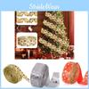 Festive 6.3cm Christmas Tree Ribbon Ornament With Letter Print For Holiday Decor