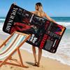 Name Custom The Weekend Poster Print Beach Towel, Large Soft Quick Dry Towel for Beach Camping Swimming