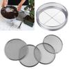 Set Sită Sol din Oțel Inoxidabil pentru Grădinărit Diametru 8 Inch cu 4 Dimensiuni Interșanjabile ale Ochiurilor 0.7/1/3/5mm
