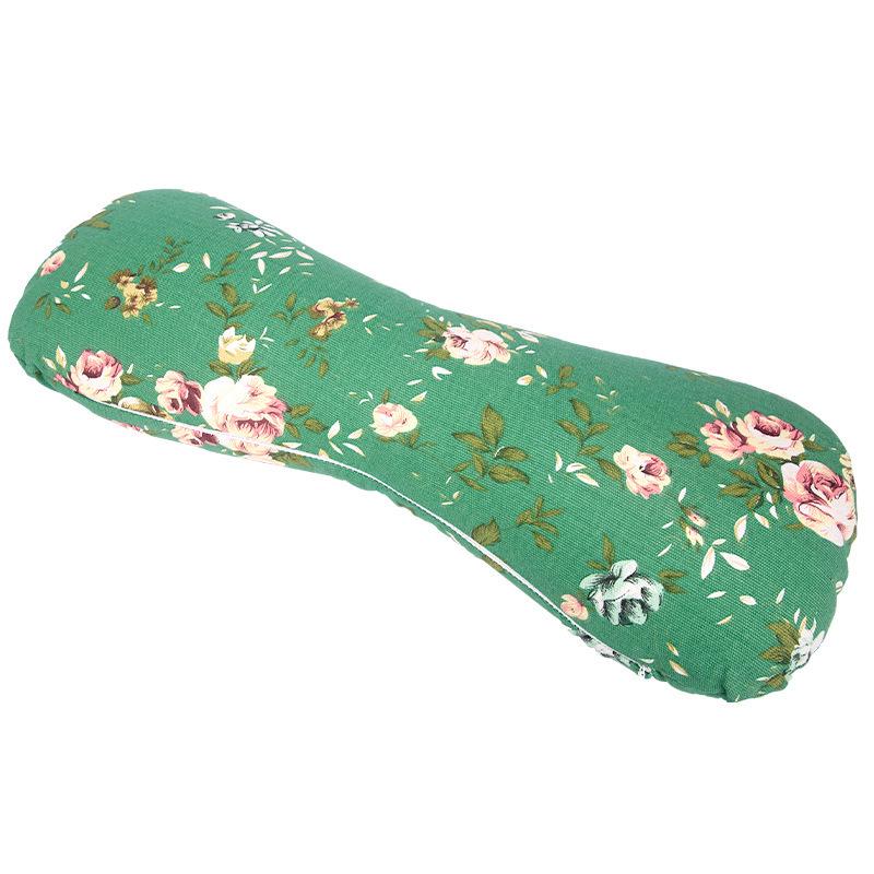 Mugwort Electric Heating Neck Pillow - Removable Cervical Support In Coarse Cloth