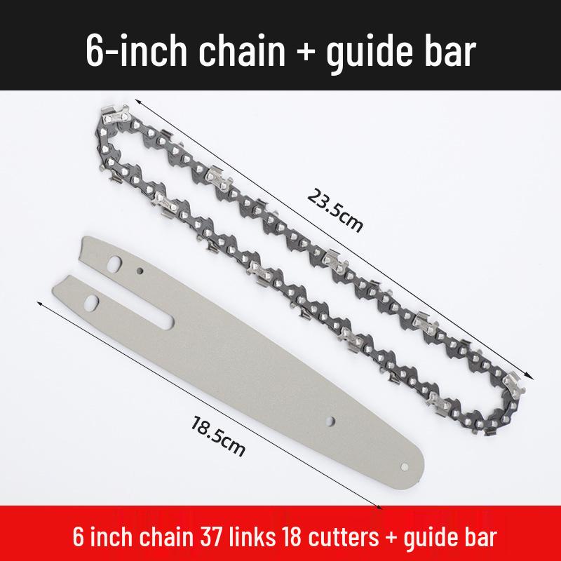 Universal Chainsaw Guide Bar & Chain: 4" & 16" for Gasoline & Lithium Electric Saws