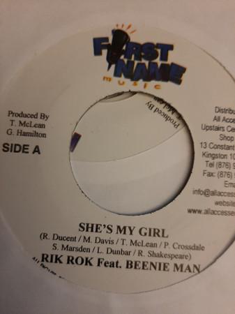 

7inch Record RIK ROK, BEENIE MAN - She s My Girl NONE First Name Musi Jamaica Reggae, Ska & Dub Used