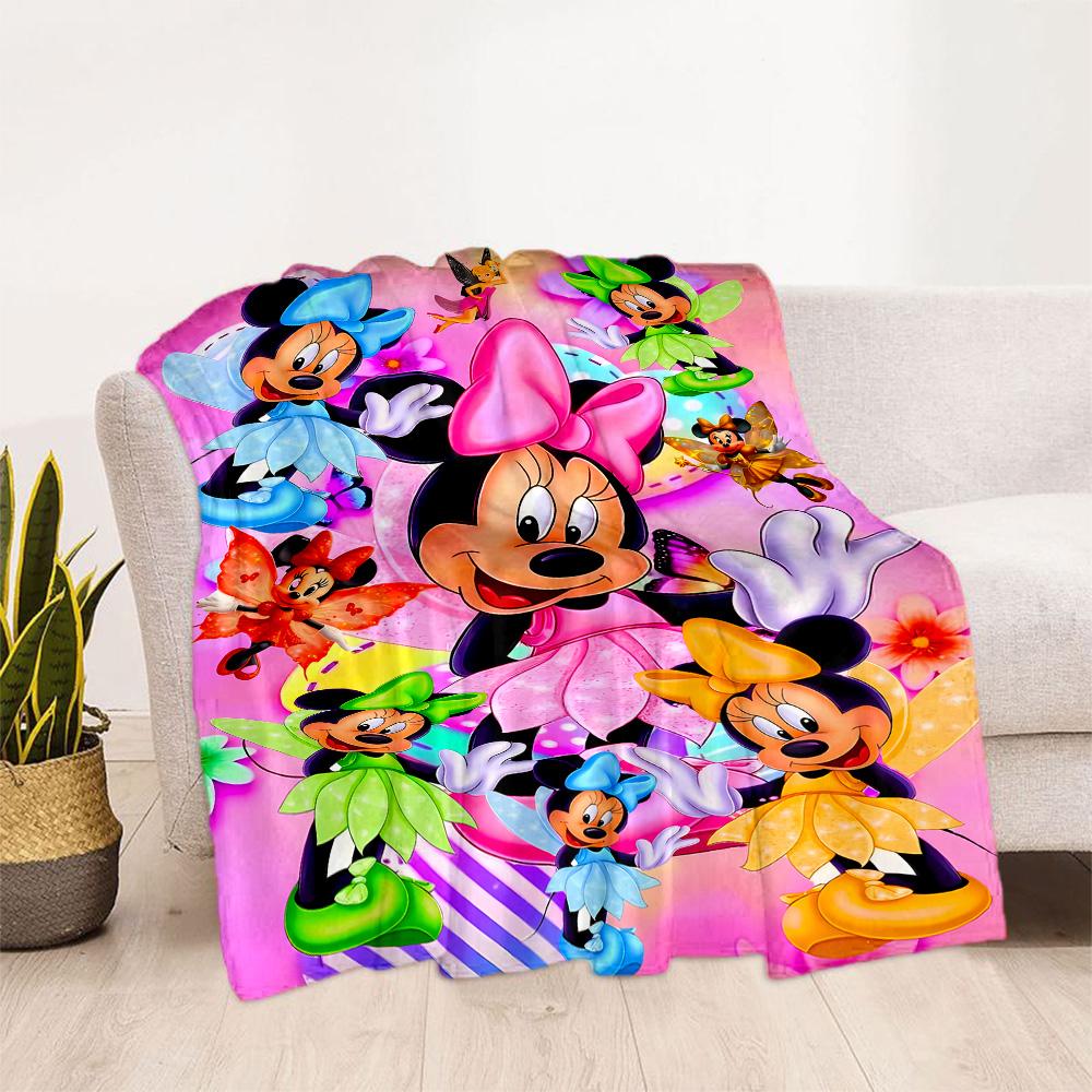 Mickey Minnie'S Festive Blanket Decor Throw For Sofa Couch Office Bed Picnics for All Occasions Cozy Home Lovers Ideal Gift For Birthday Y47