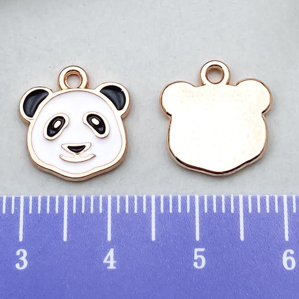 Panda Bamboo Oil Drop Alloy Earrings & Keychain Pendant Jewelry - Chinese Style Accessories
