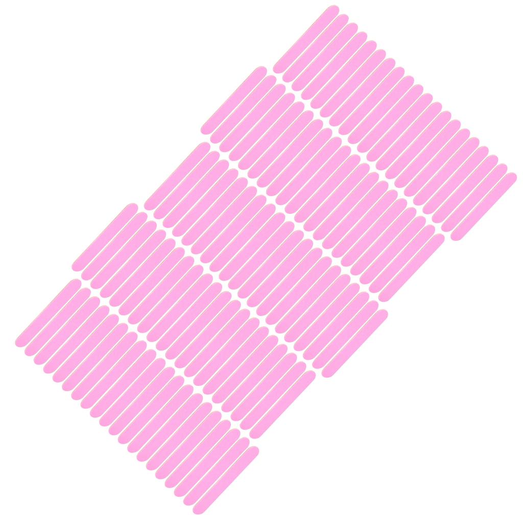 100pcs Disposable Nail File DoubleSided Nail Polishing Grinding File Nail Art Manicure File(Pink )