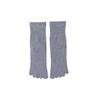 Unisex All-Season Cotton Split-Toe Five-Finger Socks - Breathable, Solid Color, Mid-Tube for Sports and Leisure.