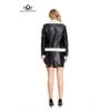 Fall Winter New Padded Leather Jacket Women Warm Long-sleeved Lapel Coat Casual Jacket Women's Jacket