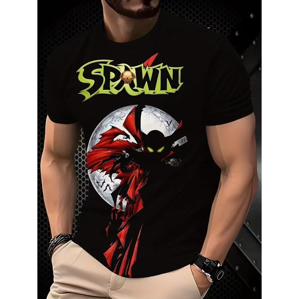 Fashion Halloween Men's T-shirts Clothing 2025 Crew Neck Short-sleeved Tee Funny Pumpkin 3D Printed Short Sleeve T-shirt For Men