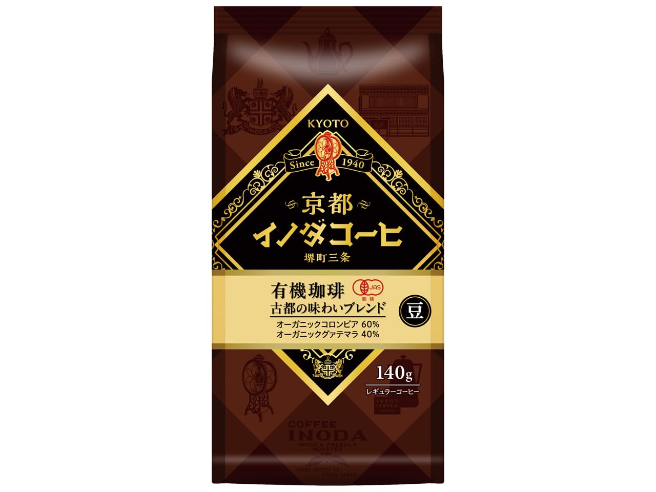 Key Coffee Kyoto Inoda Coffee Organic Kyoto Flavor 140g x 6 packs Coffee, Blend,