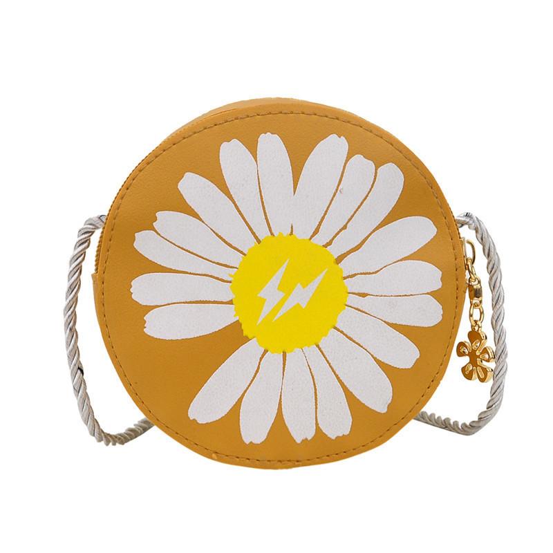 Daisy Round Fashion Kids Shoulder Bag Super Cute Girl Crossbody Bag Daily Style