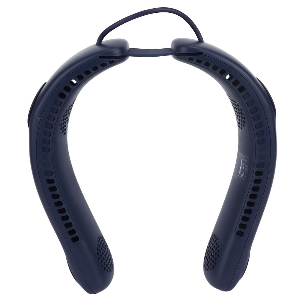 Neck Fan 4 Fan Blades 3 Speeds Hands Free USB Charge Low Noise Foldable Design Face Fan for Home