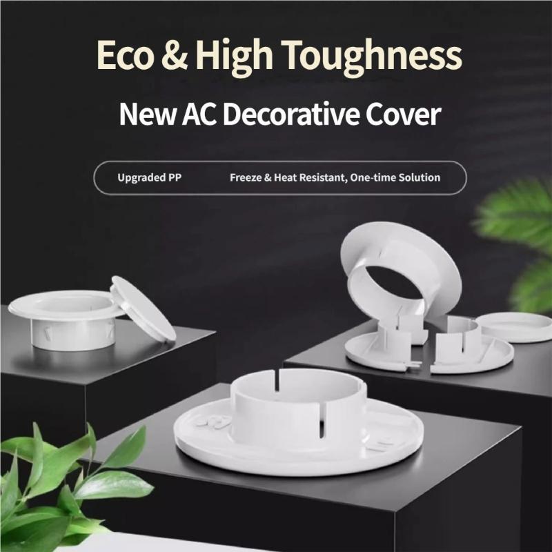 Plastic Air Conditioning Pipes Cover Replacement Wall Decorative Cover Wall Decorative Cover Pipe Plug Enduring