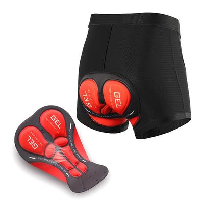 Mens Cycling Shorts With Gel Pad Padding Quick Dry Breathable Compression Bike Underwear Ride