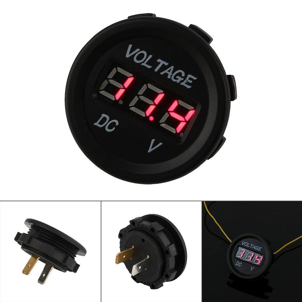 Universal 12 24V Wasserdichtes Digitales Voltmeter Rote LED Für Auto Motorrad