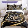 Newcastle United Football Printed 3 Pieces Bedding Set, Comfortable Skin Friendly Bedroom Duvet Cover Set