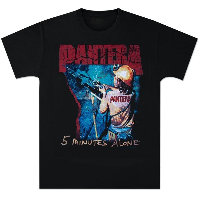 Pantera Bands Dark and Retro Classic Rock Albumthemed Unisexs Pure Cotton Loose Shortsleeved Tshirt M