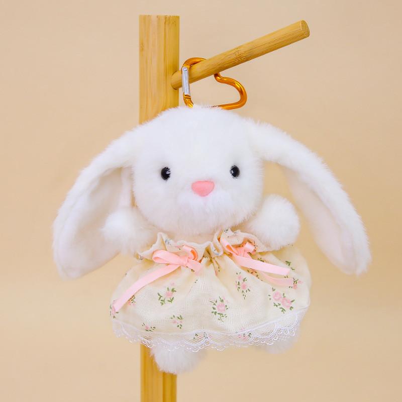 

Rabbit Plush Pendant With Soft Short Pile For Kids And Baby Sleep Comfort белый