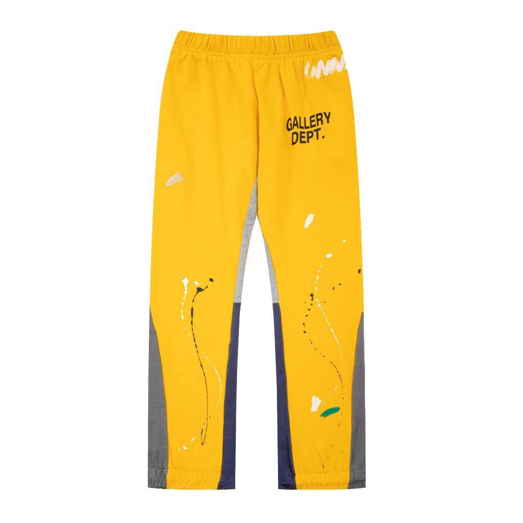 GALLERY DEPT Men's Classic Hand-Painted Splatter Graffiti Cotton Sweatpants