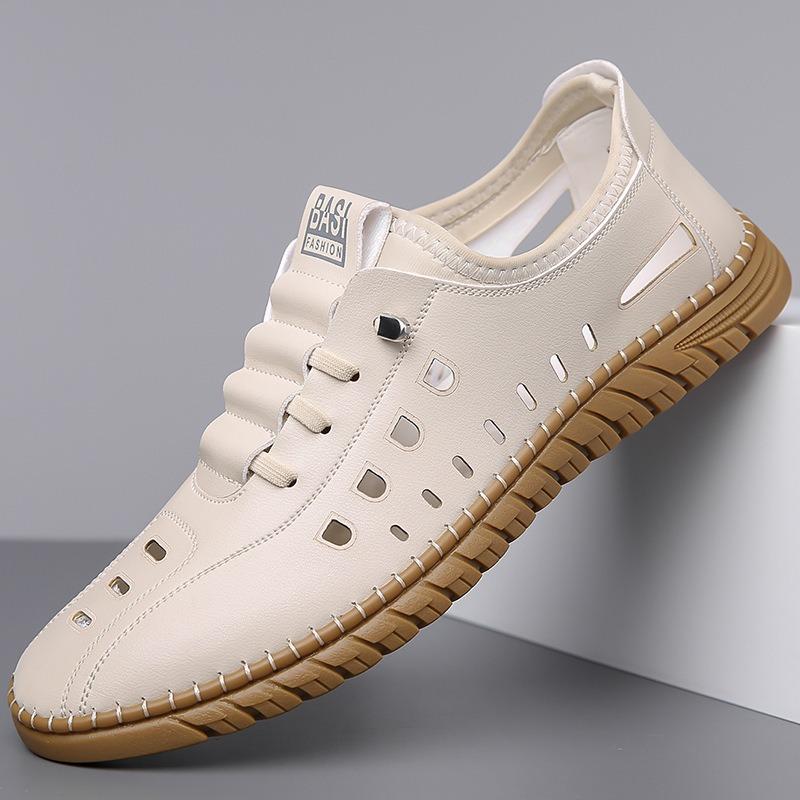 Shoes men's summer sandals new men's single shoes beach shoes outdoor hiking shoes outdoor hollow creek shoes