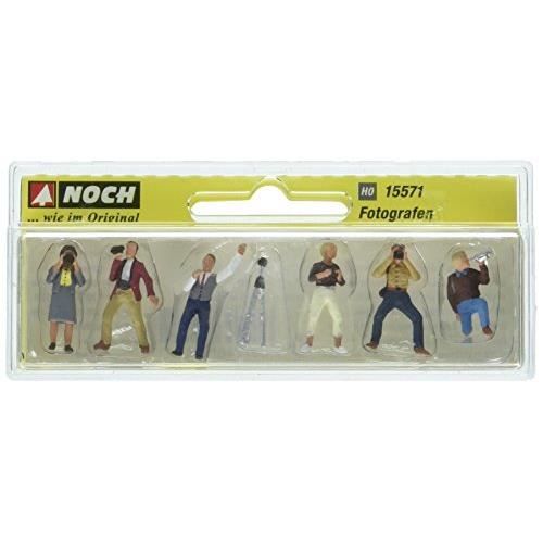 Figurines H0 - Noch - Photographers 15571 - 6 Figurines - Noir - Pour Adultes
