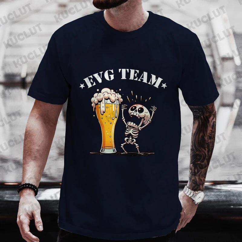 Evg Future Team Groom Man T Shirt French Single Farewell Bachelor Party Tees French Wedding Tops Groomsman Beer Graphic Tshirt