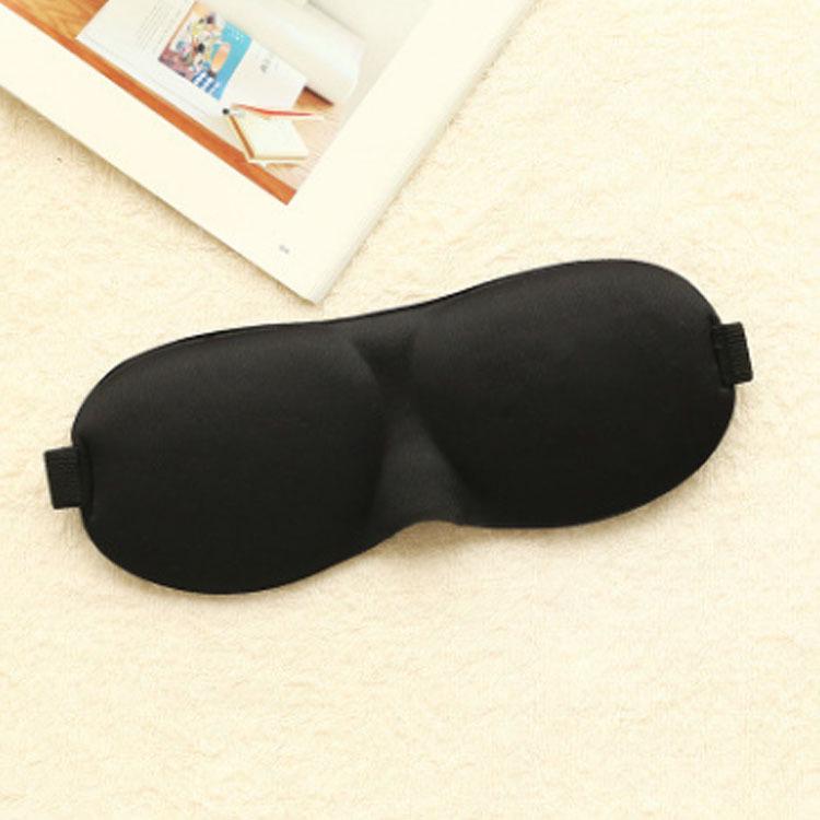 Aviation 3D Black Sleep Mask for Men & Women: Personalized, Simple Design for Rest & Relaxation