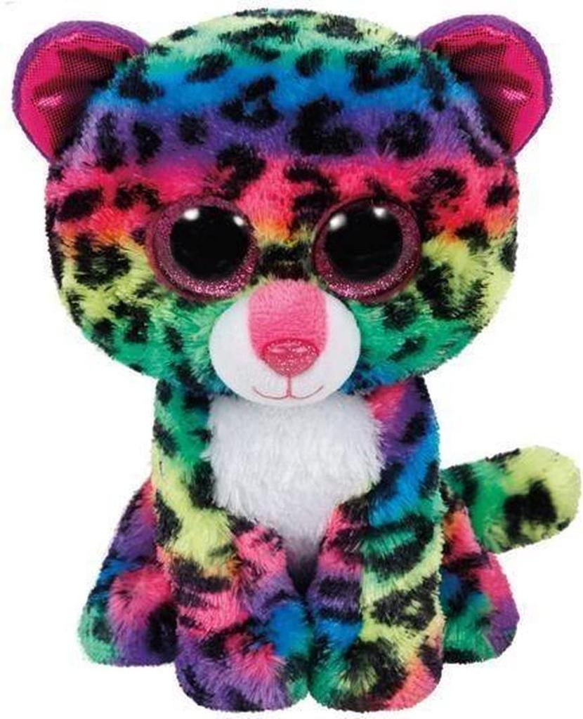 Meteor Ray Pack Ty Beanie Boos Dottie (Colorful Leopard) Medium Plush Toy 37189