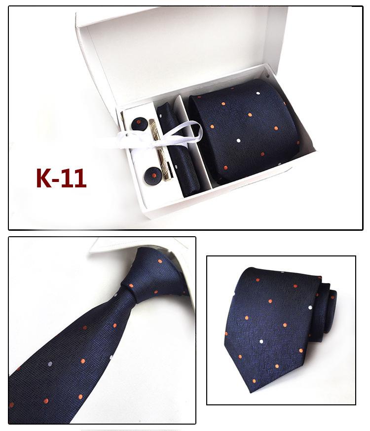 Herren-Krawatten-Geschenkbox 6-teiliges Set Gruppenkrawatte Business-Krawatte