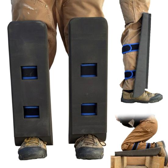 1 Paar Crawler Climber Knieschoner Dachbodenkriechen Selbsttragende Knieschoner Sparrenabstand Navigation Verstellbare Schaumstoff-Stützpolster Arbeitsknieschützer