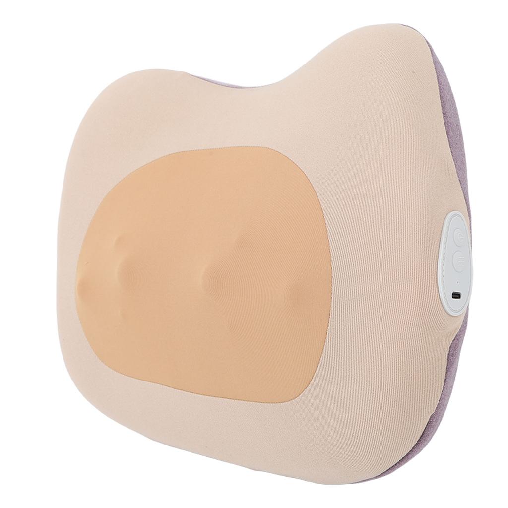 Gelbes Rückenkissen-Massagegerät Multifunktionales Herzform Tiefengewebsmassagekissen Tragbar