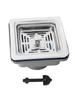 Square Drain for Kitchen Sink 110mm Stainless Steel with Hygiene Focus